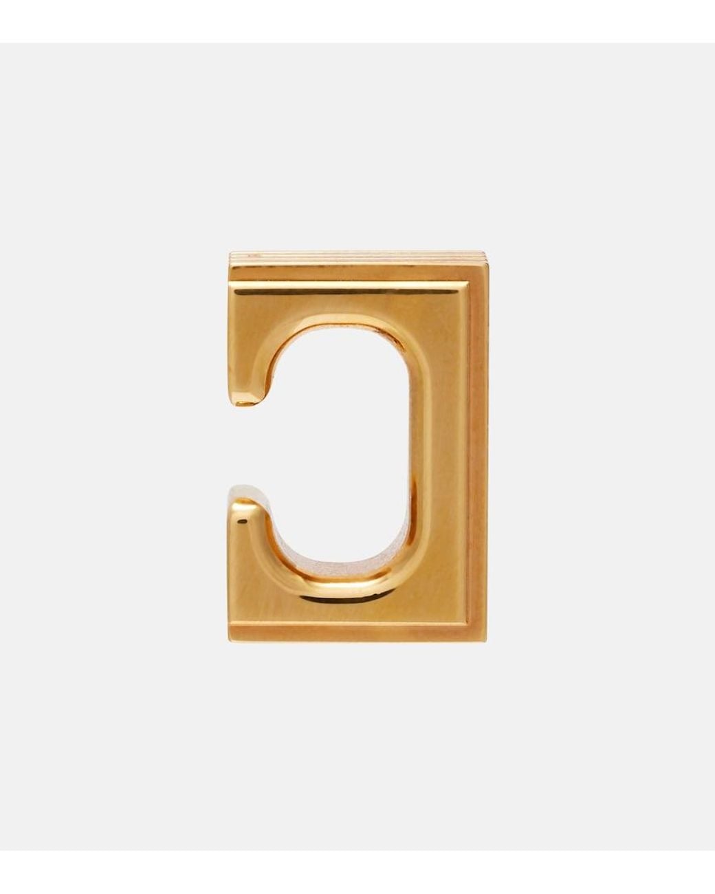 Khaite Metallic Empire 18Kt-Plated Ear Cuffs