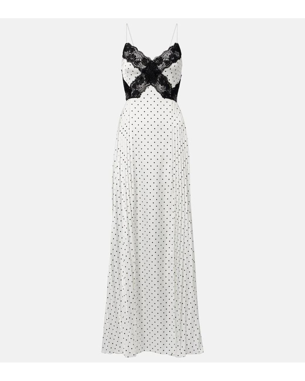 Self-Portrait White Embellished Maxi Dress