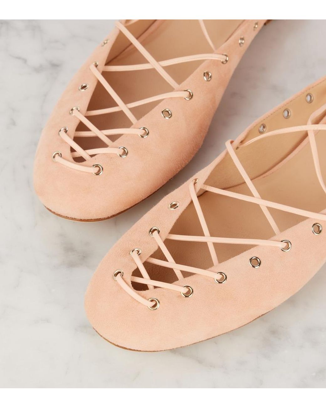 Chloé Pink Chloé Ghilies Ballet Shoes