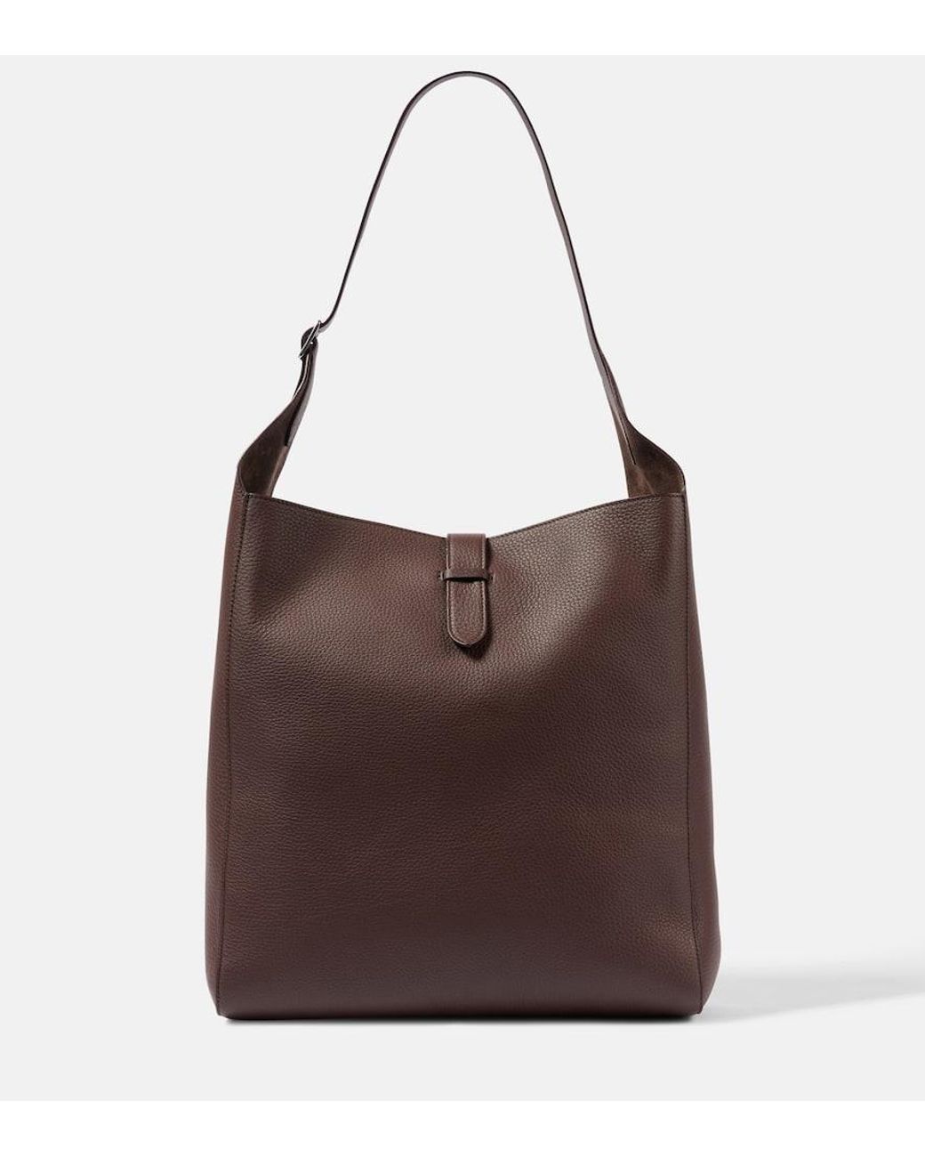 ■THE ROW Blake レザー ショルダーバッグ The Row】Blake レザー ショルダーバッグ ジップポーチ付