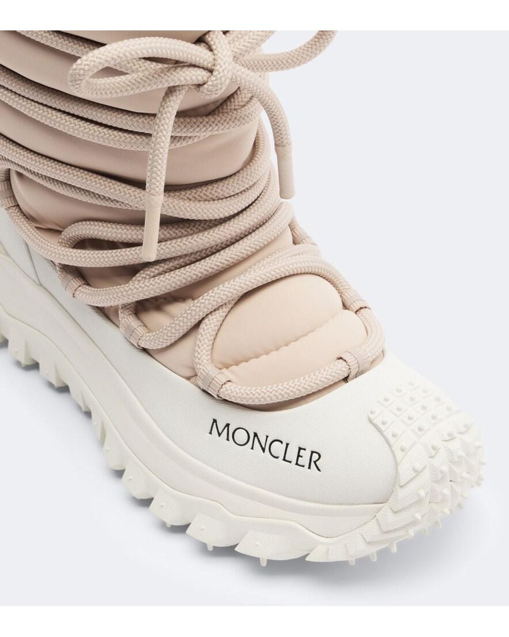 Moncler White Trailgrip Apres High Gore-Tex Snow Boots