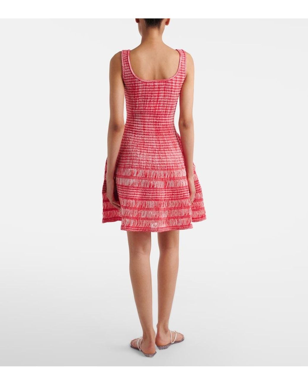 Alaïa Red Woven Minidress