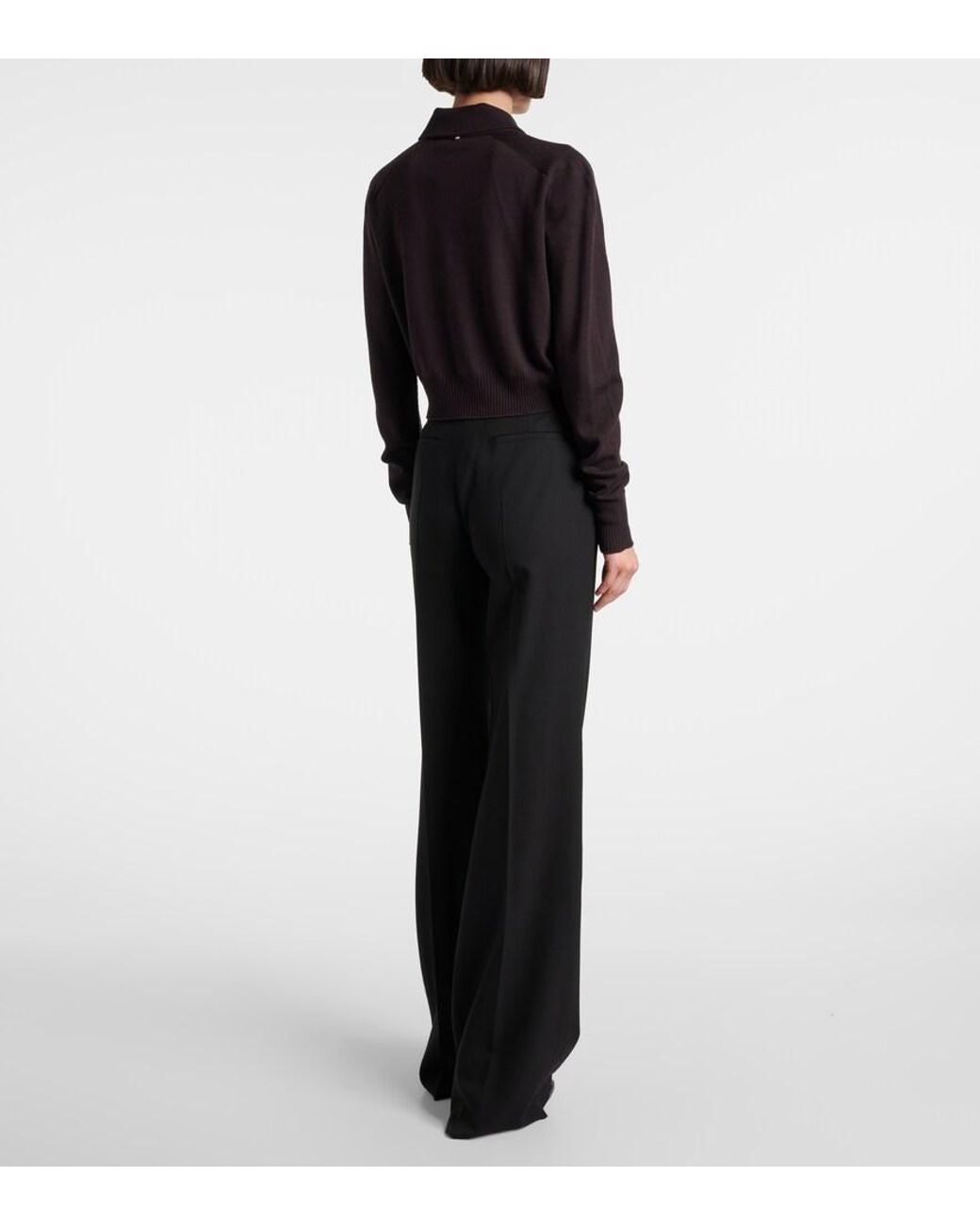 Sportmax Black Perseo Virgin Wool Cardigan