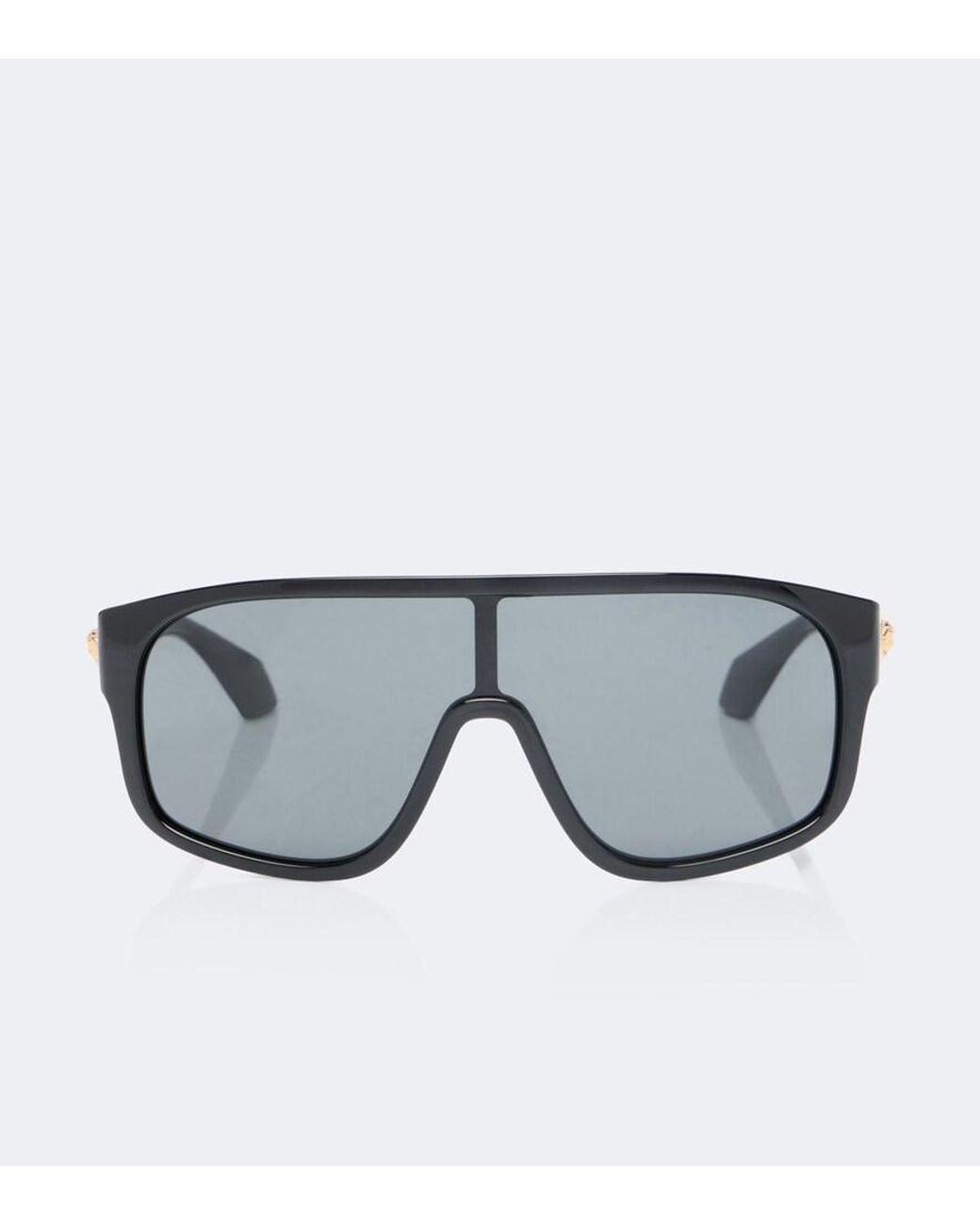 Versace Gray Vance Flat-Top Sunglasses