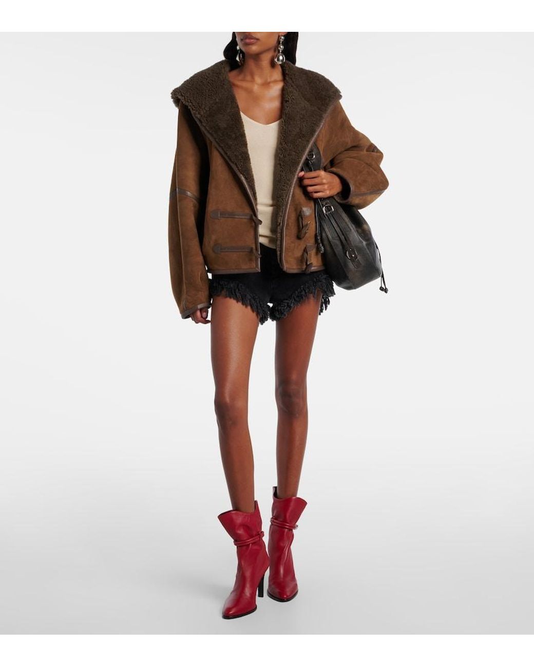 Isabel Marant Black Bolton Medium Leather Shoulder Bag