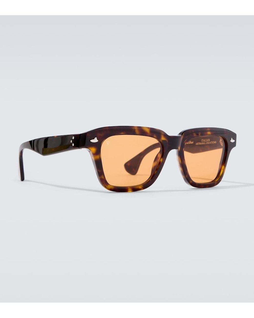 Sestini Eyewear Brown Square Sunglasses for men