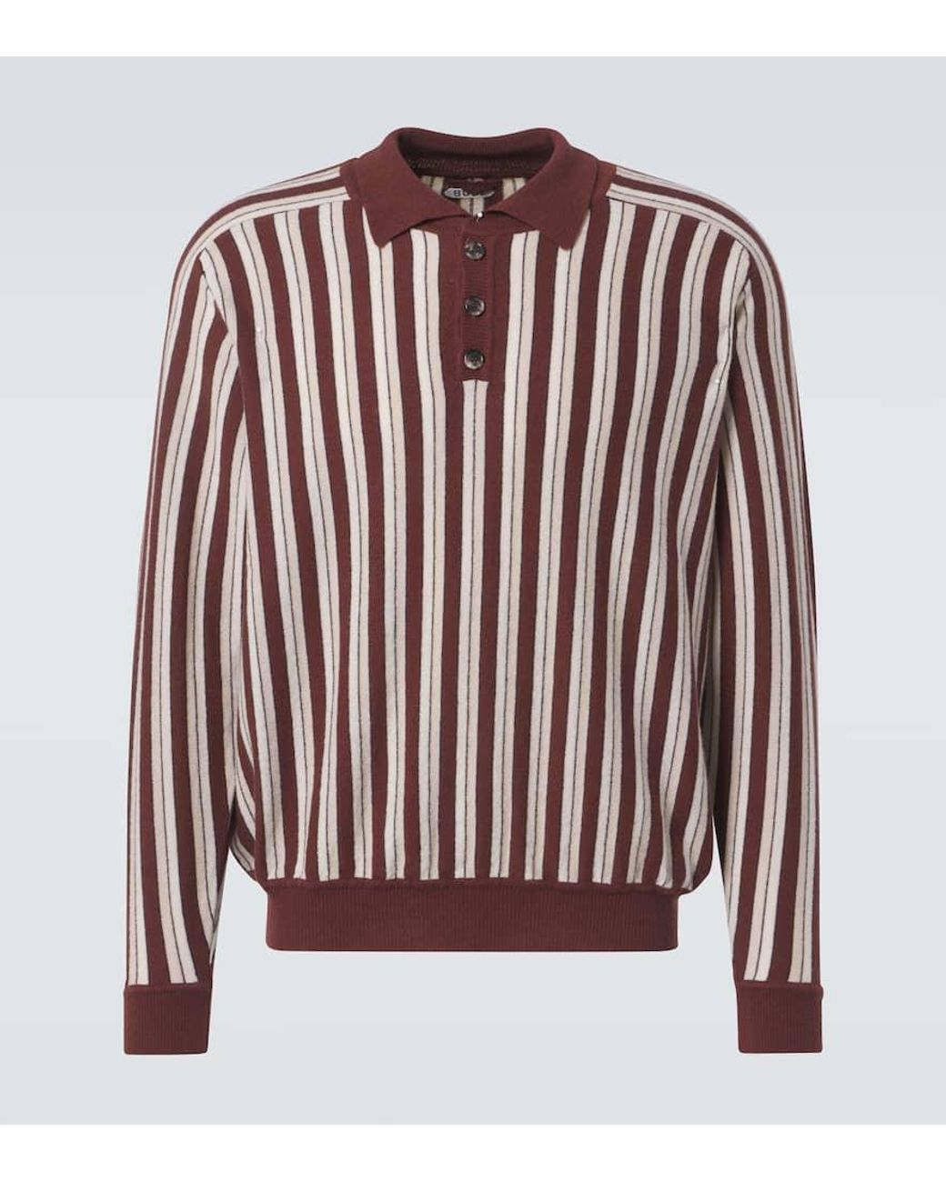 Polo Hogan Stripe De Lana Y Cachemir Bode de hombre de color Brown