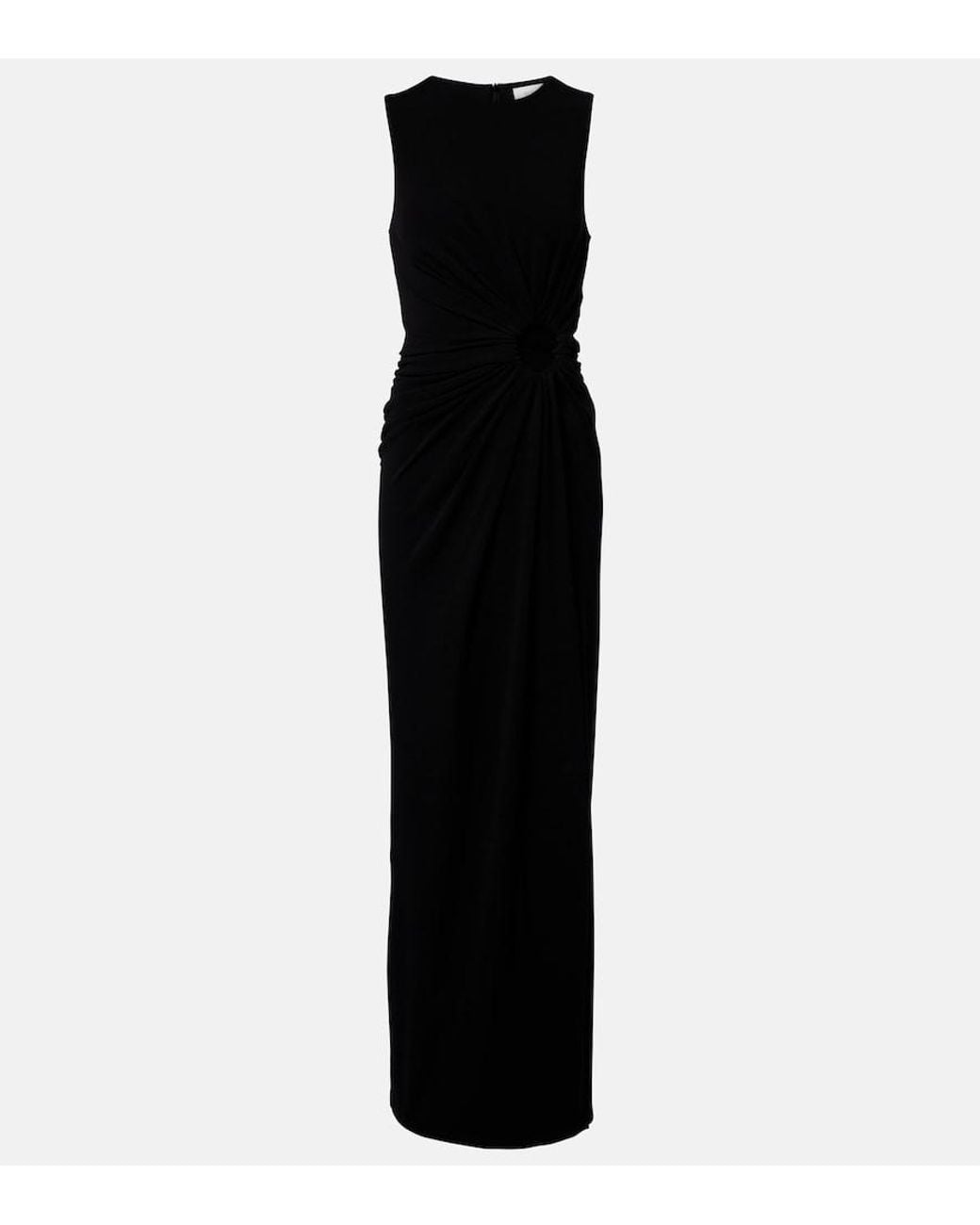 Sportmax Black Jersey Maxi Dress