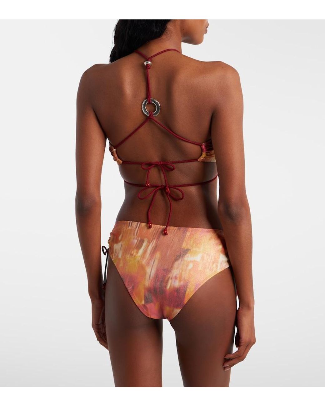 Isabel Marant White Analia Printed Bikini Top