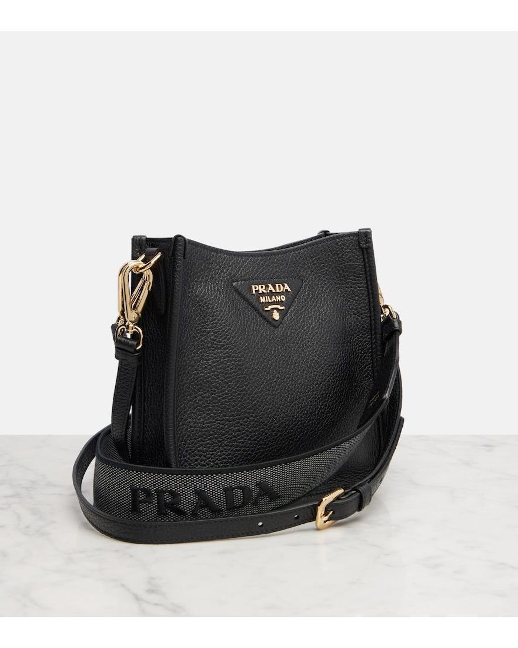 Prada Black Mini Leather Shoulder Bag