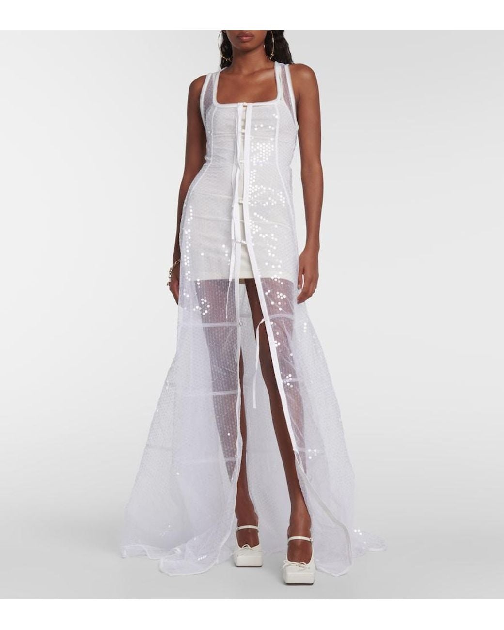 Jacquemus White Maxi Dresses