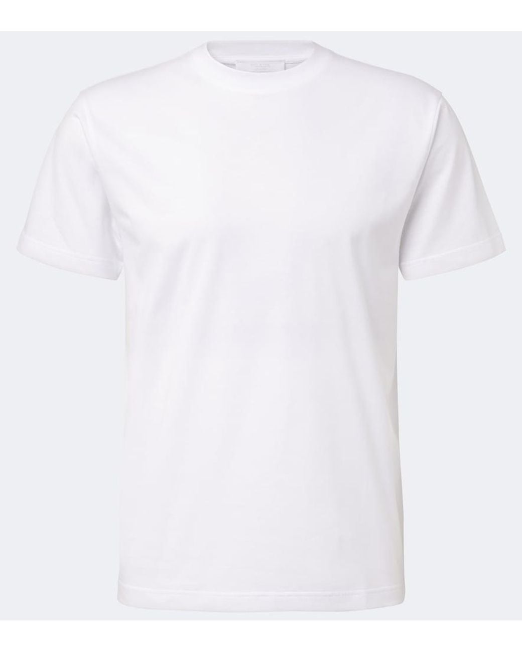 Prada White Cotton Jersey T-Shirt Three-Pack for men