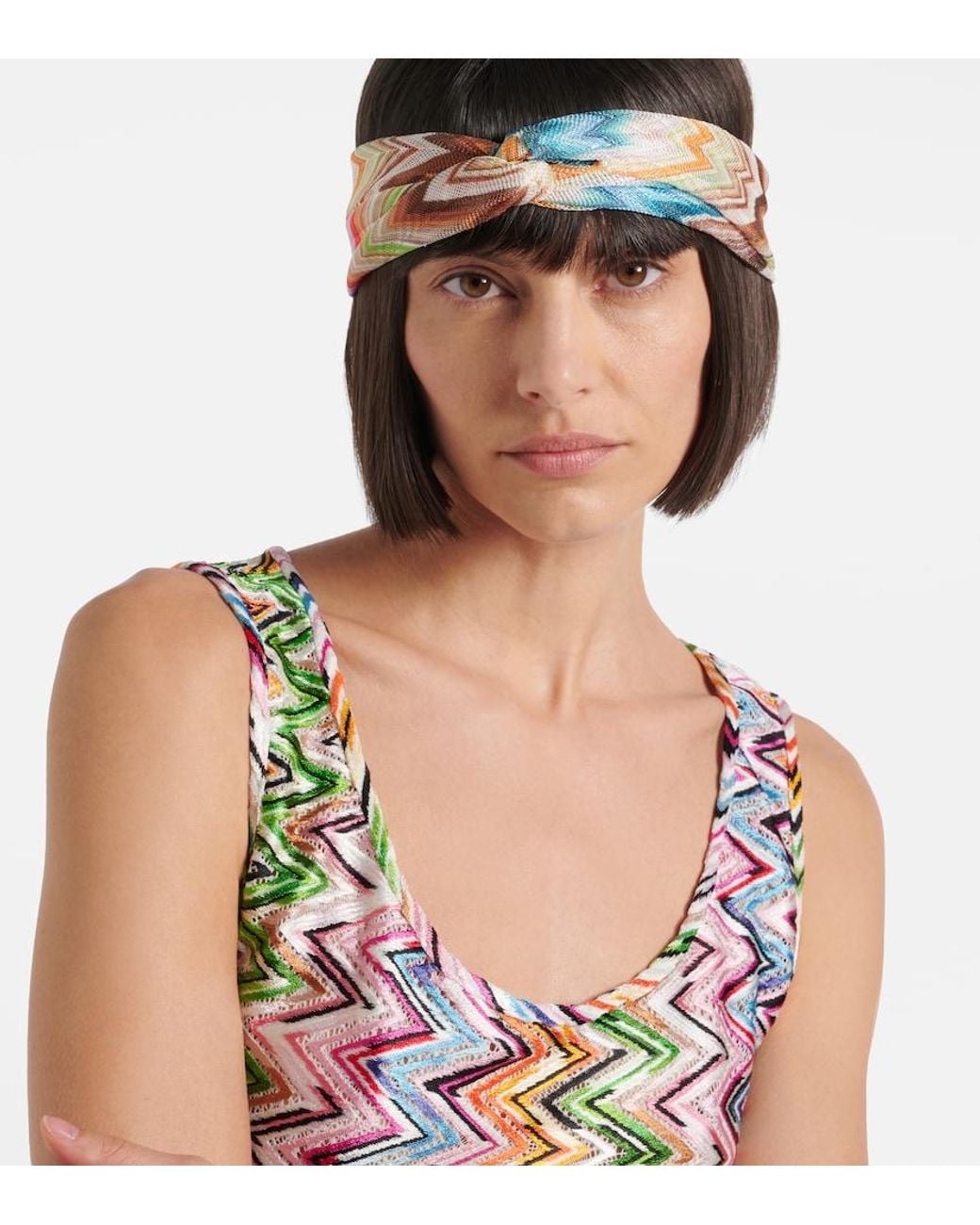 Missoni Blue Zigzag Headband