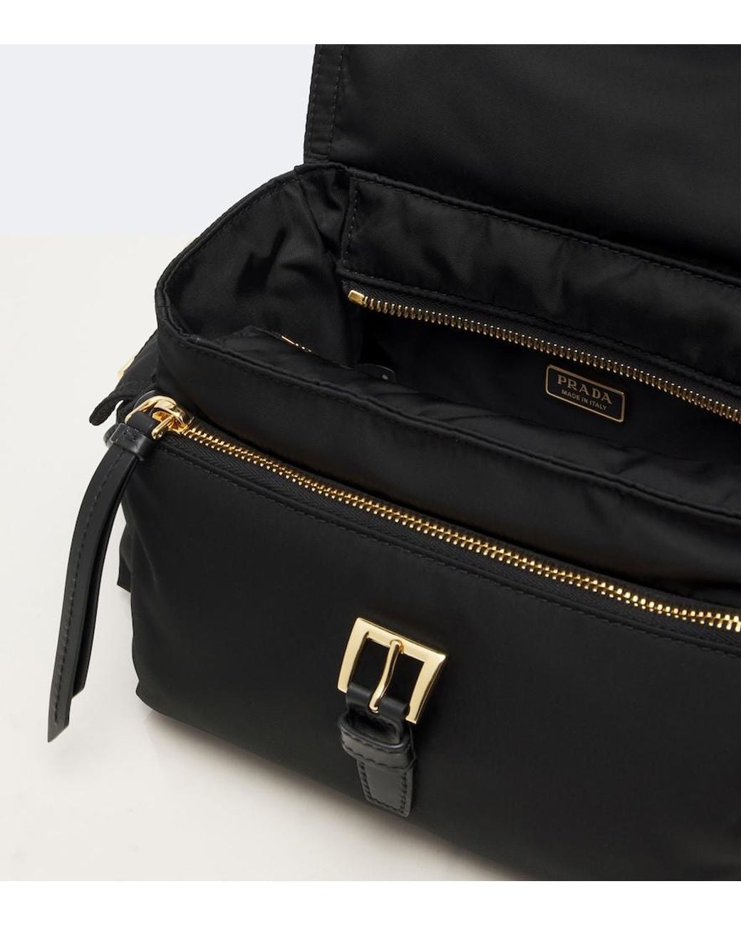Prada Black Explore Re-Nylon Medium Crossbody Bag