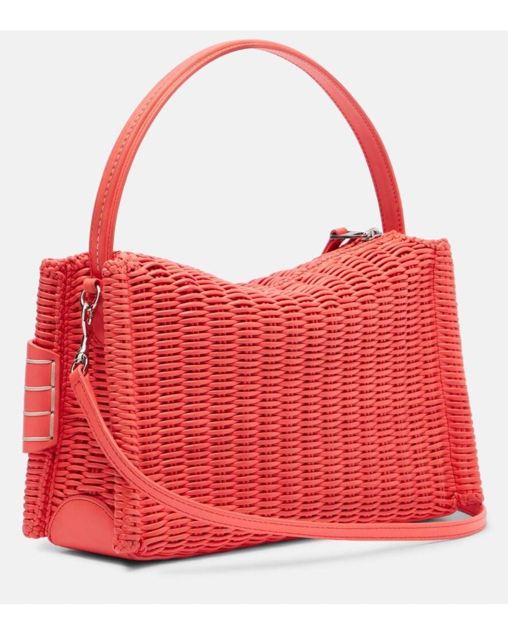 J.W. Anderson Red Loafer Medium Leather Shoulder Bag