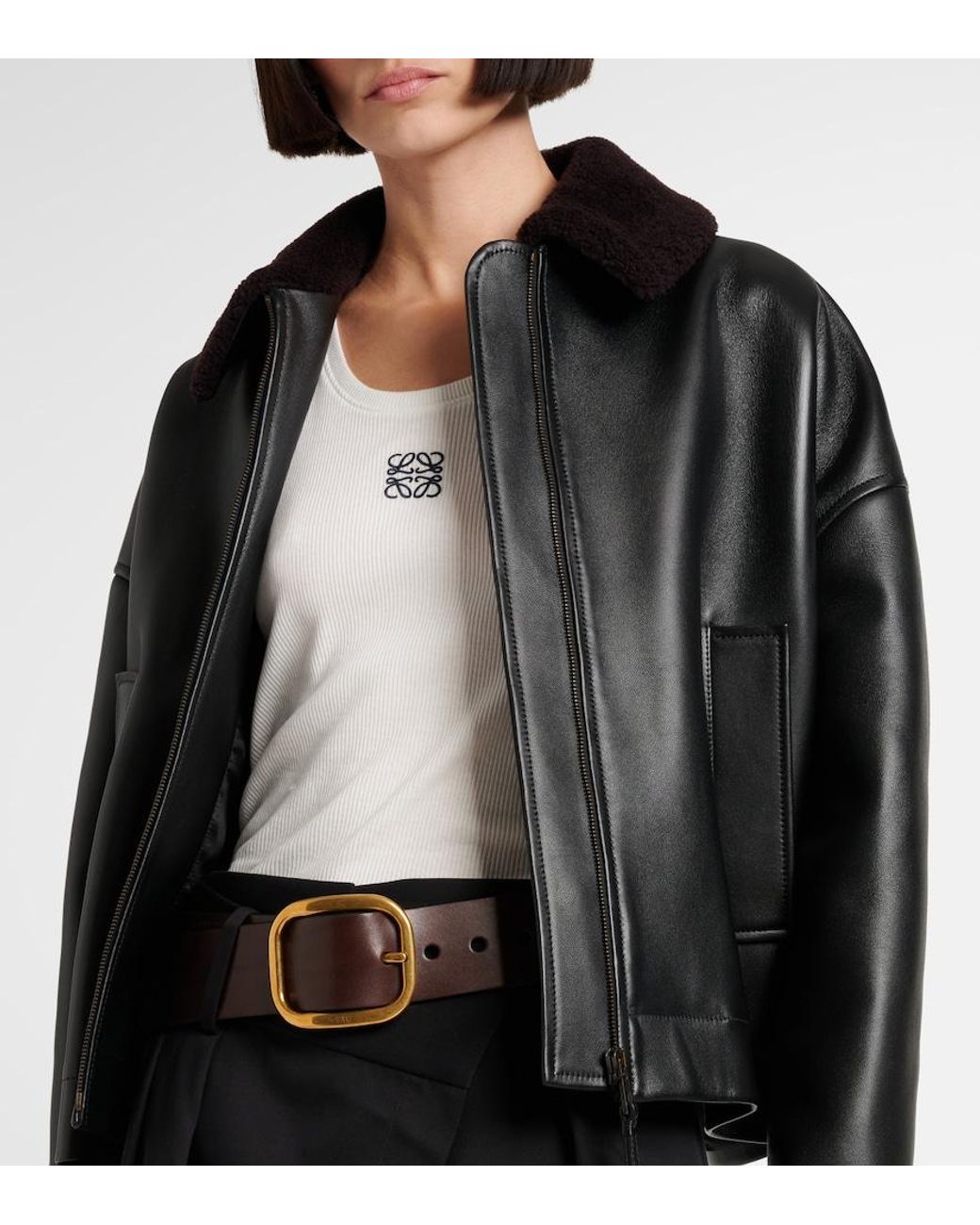 Loewe Brown Rounded Leather Belt