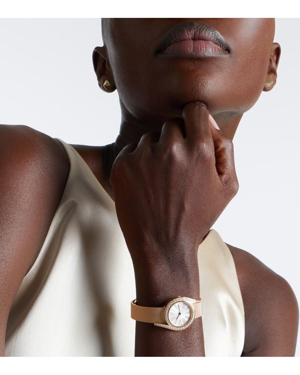 Piaget White Limelight Gala Embellished 18Kt Rose Watch