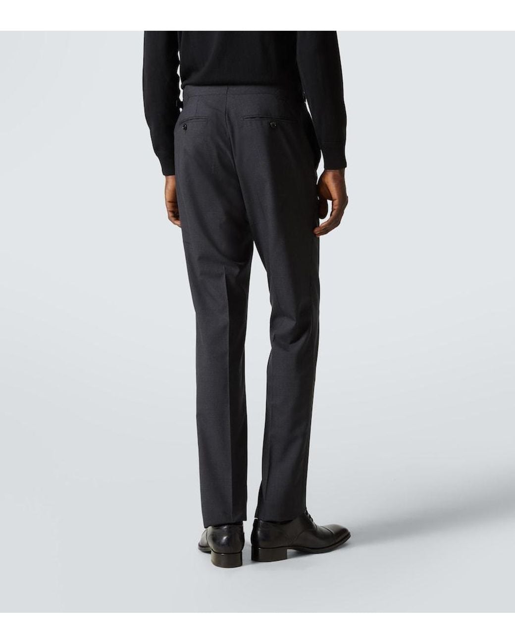 Tom Ford Black Shelton Super 120's Wool Suit for men