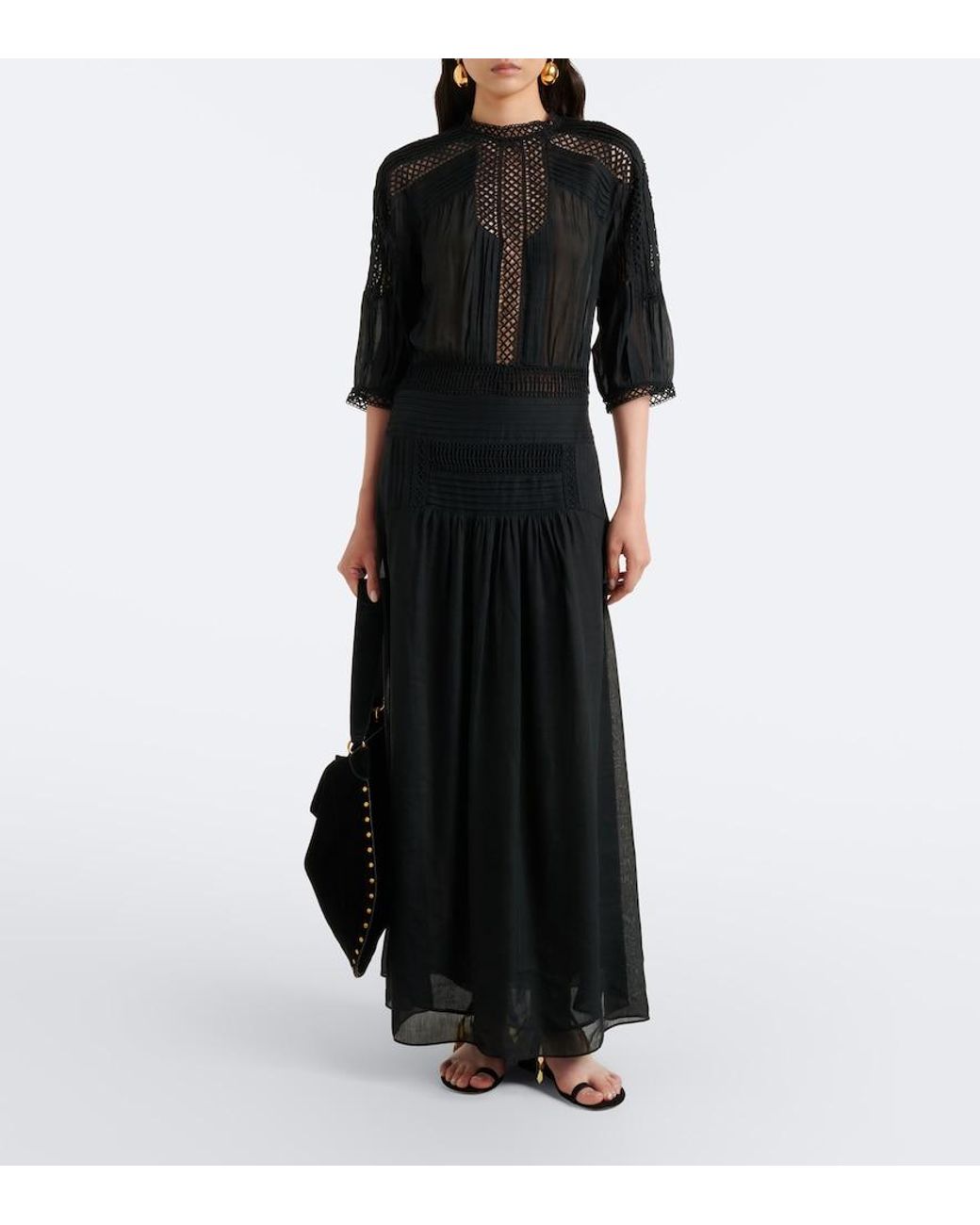 Isabel Marant Black Pamena Maxi Dress