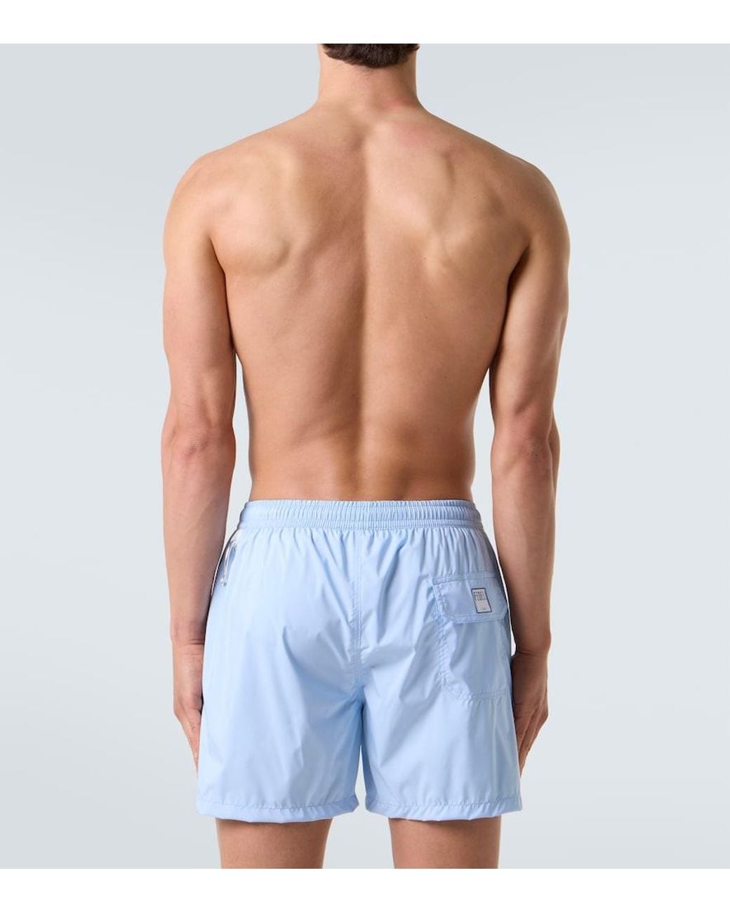 Fedeli Blue Madeira Swim Trunks for men
