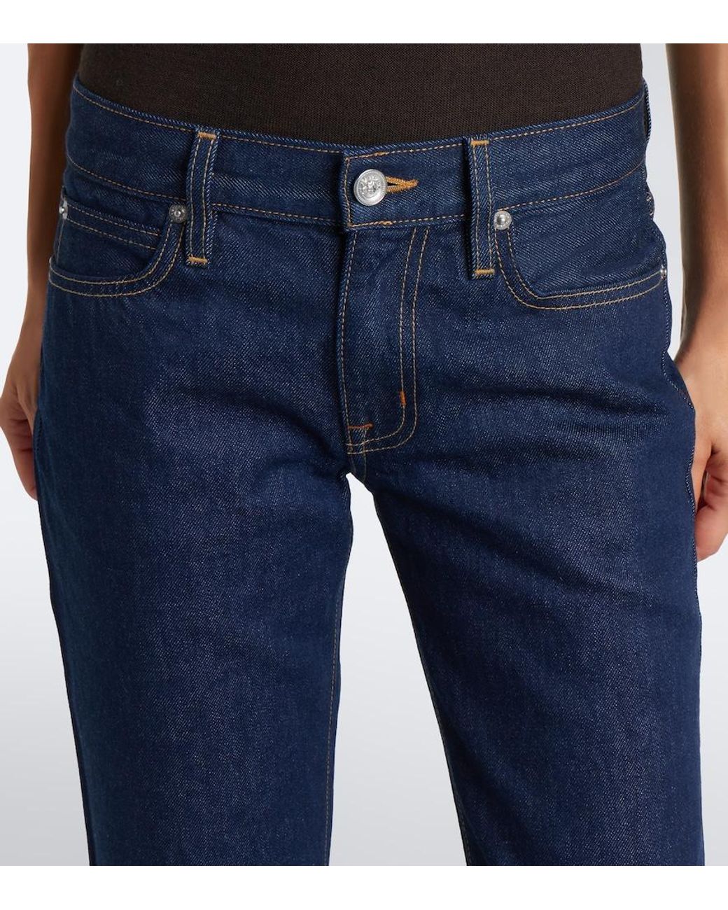 SLVRLAKE Denim Blue Isabel Straight Jeans