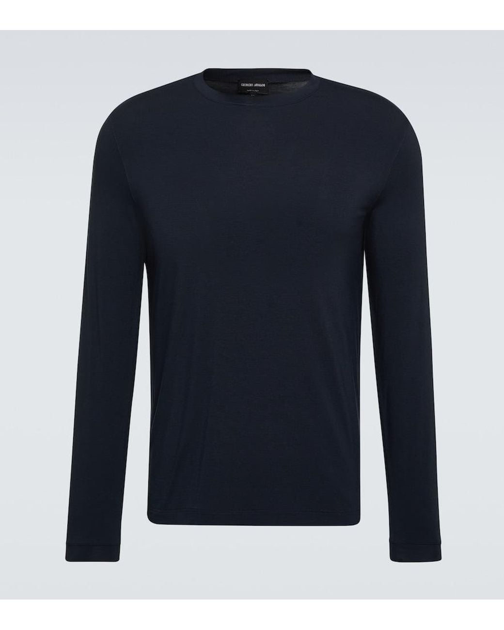 Giorgio Armani Blue Jersey T-Shirt for men