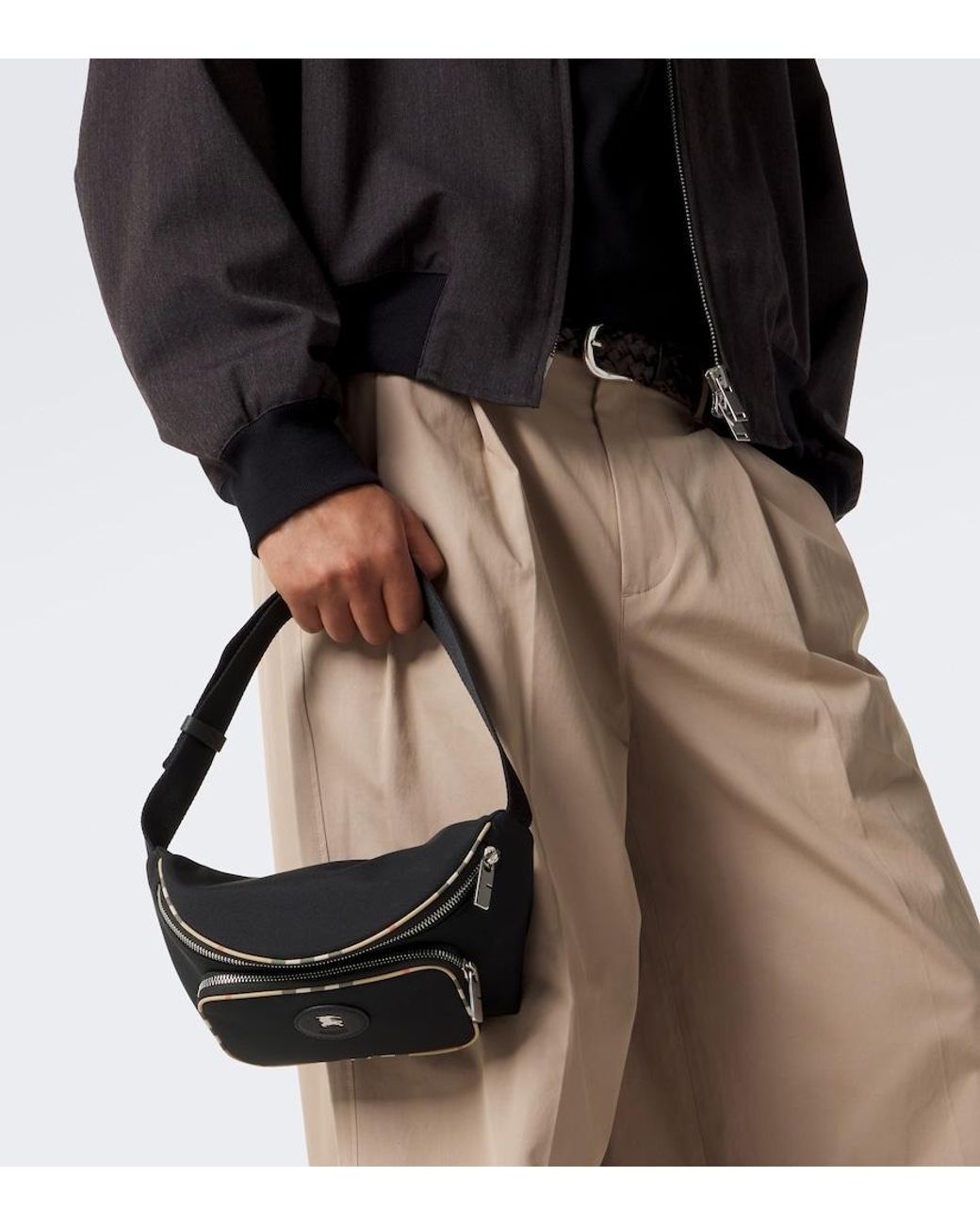 Burberry Guerteltasche Check in Black für Herren