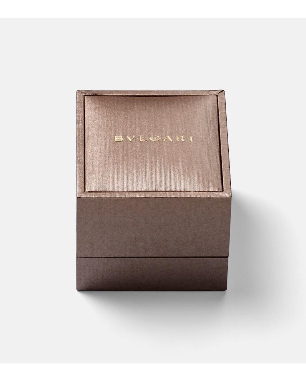 BVLGARI Metallic Tubogas 18Kt Ring With Diamonds