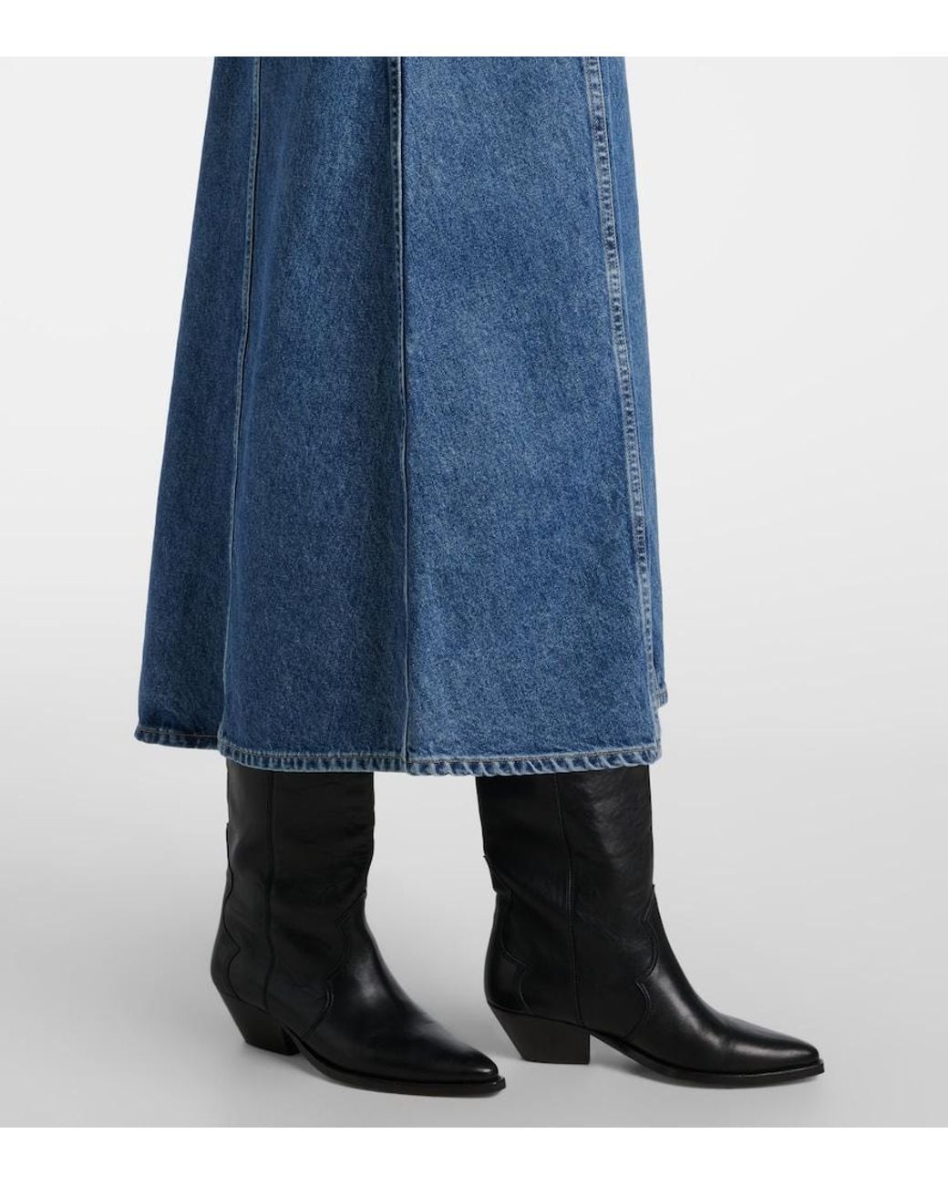 Citizens of Humanity Blue Idalene Denim Midi Dress