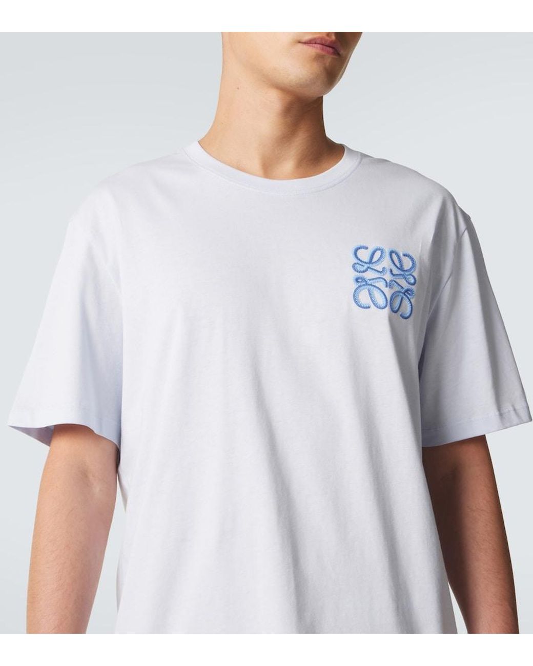 Loewe White Paula's Ibiza Cotton Jersey T-Shirt for men