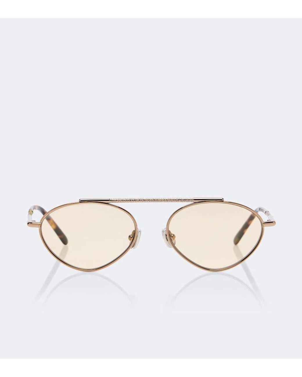Brunello Cucinelli Natural Sartorial Sunset Oval Sunglasses