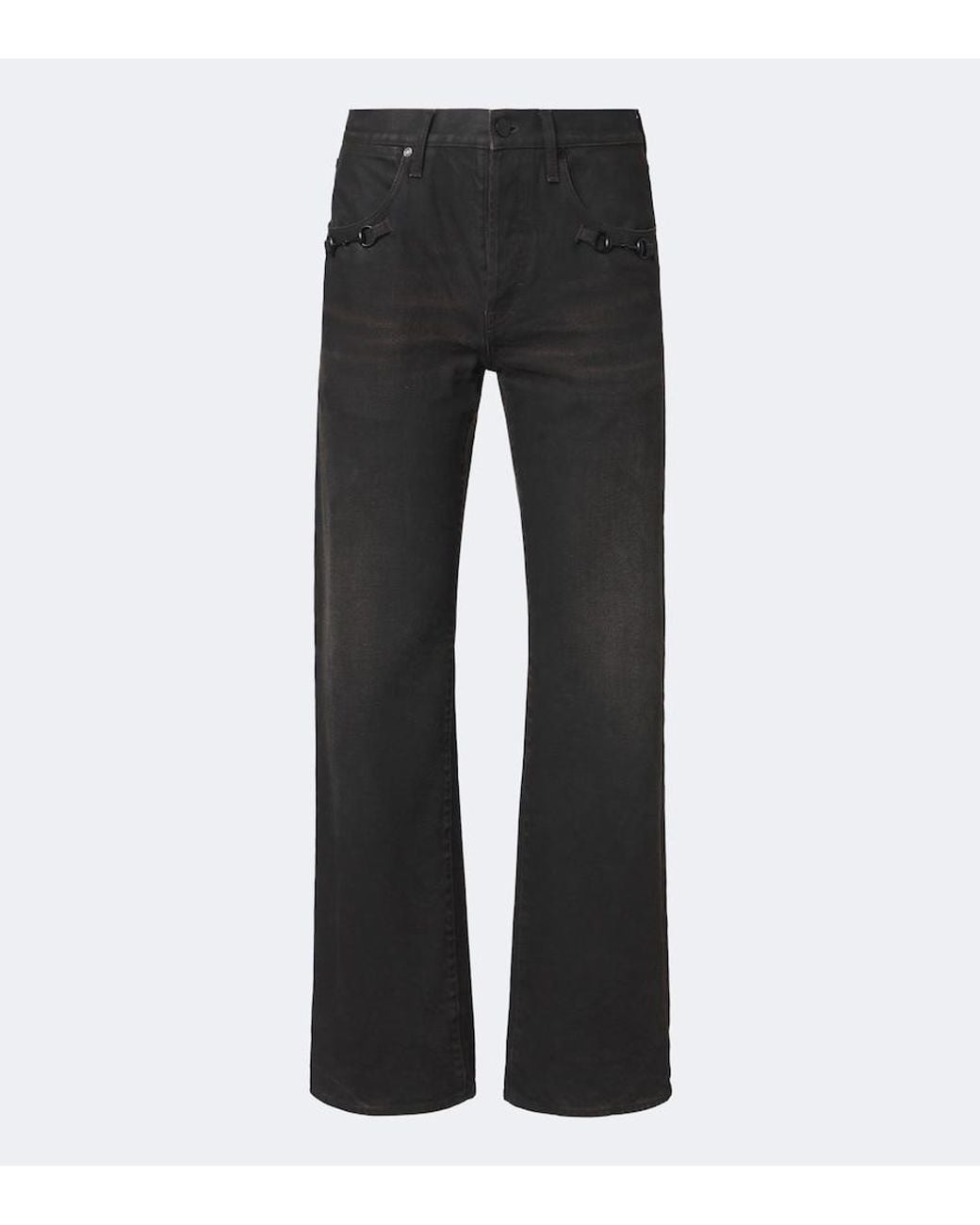Gucci Black Horsebit Wide-Leg Jeans for men
