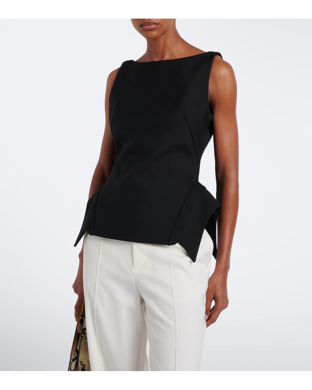 Rohe Black Wool-Blend Top