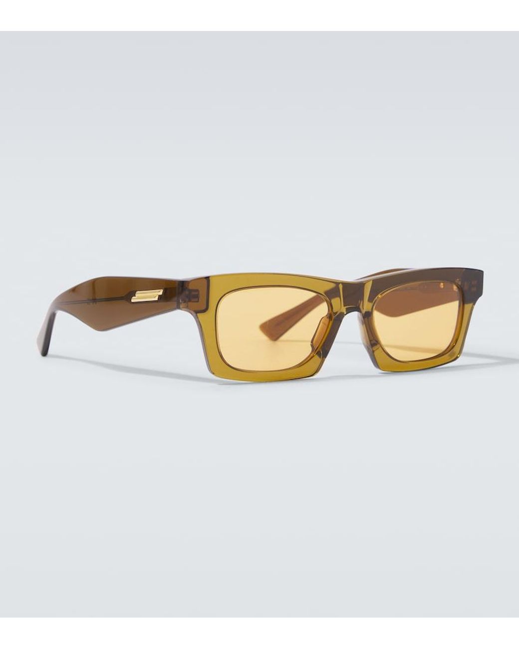 Bottega Veneta Green Square Sunglasses for men