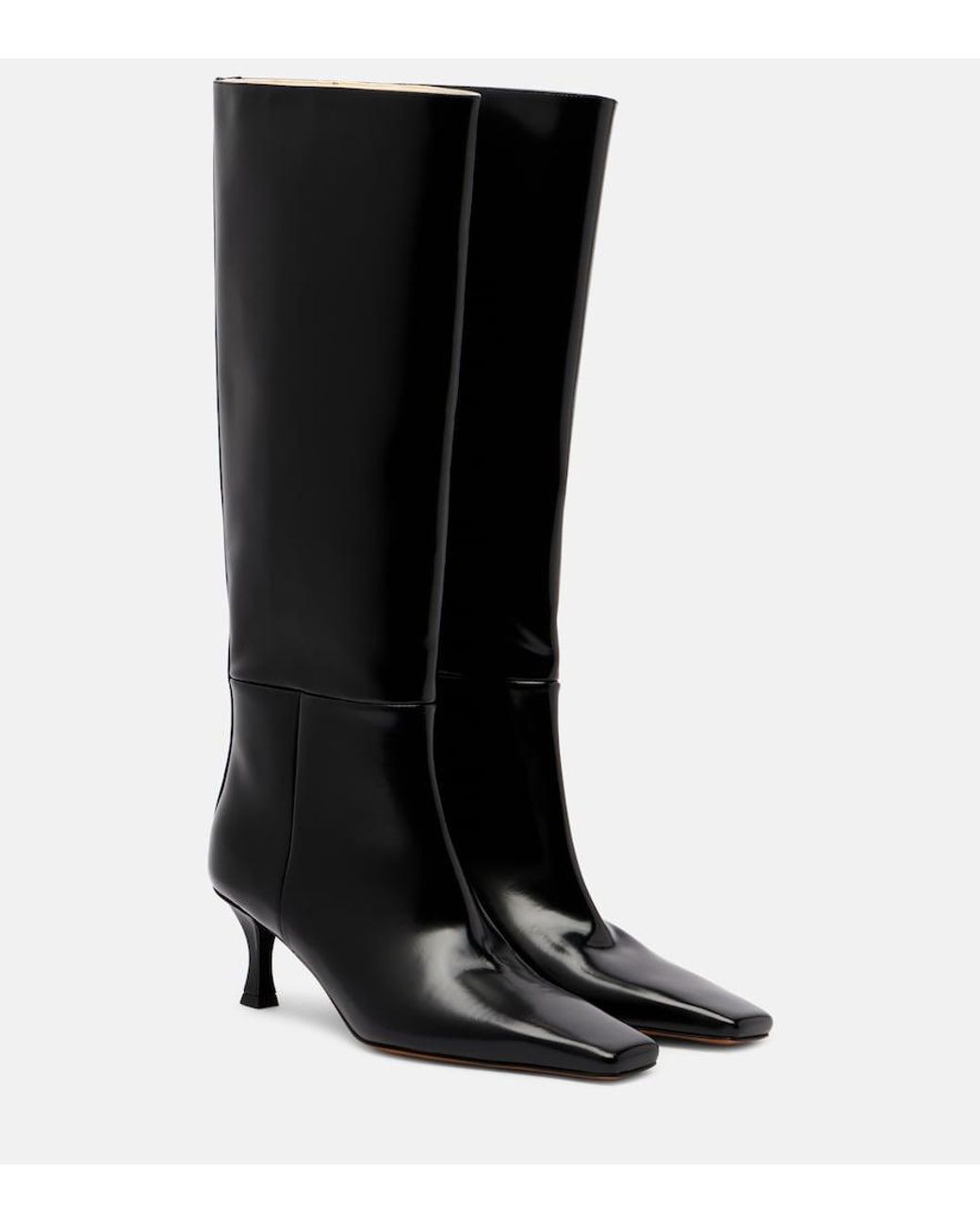 Proenza Schouler Black Leather Knee-High Boots