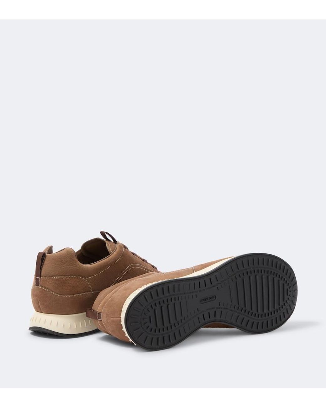 John Lobb Brown Leather Sneakers for men