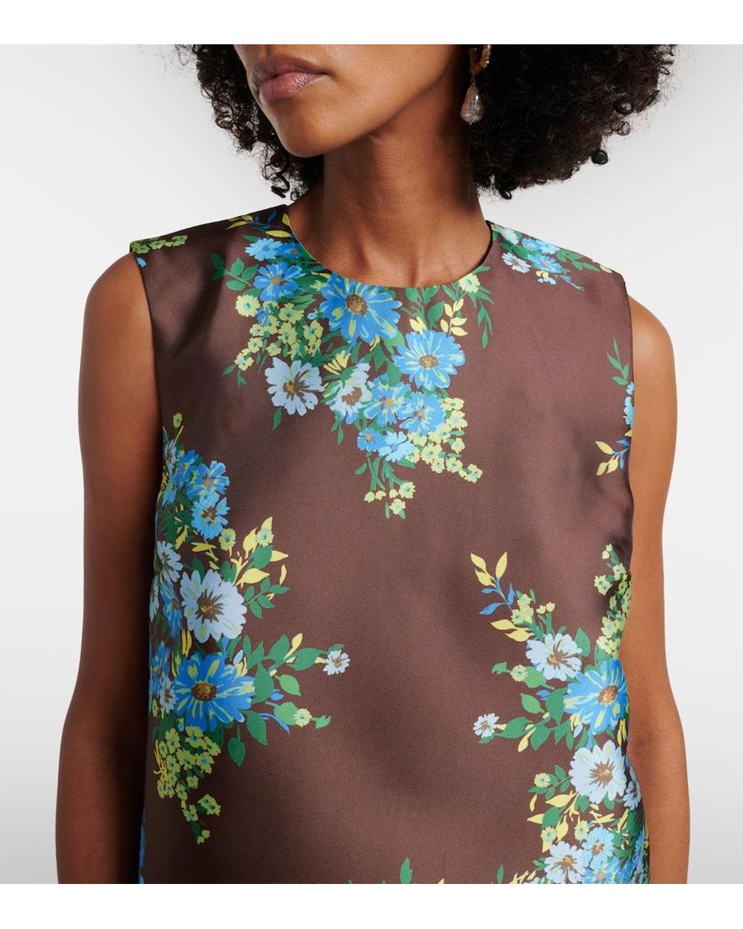 ALÉMAIS Green Floral Top