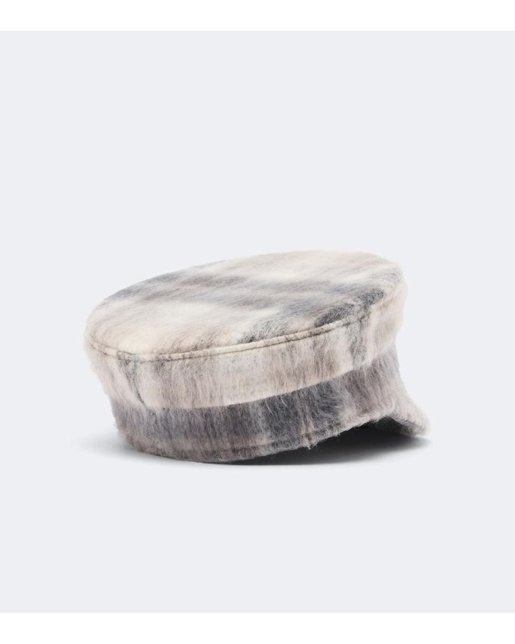 Ruslan Baginskiy Gray Wool And Mohair-Blend Newsboy Cap