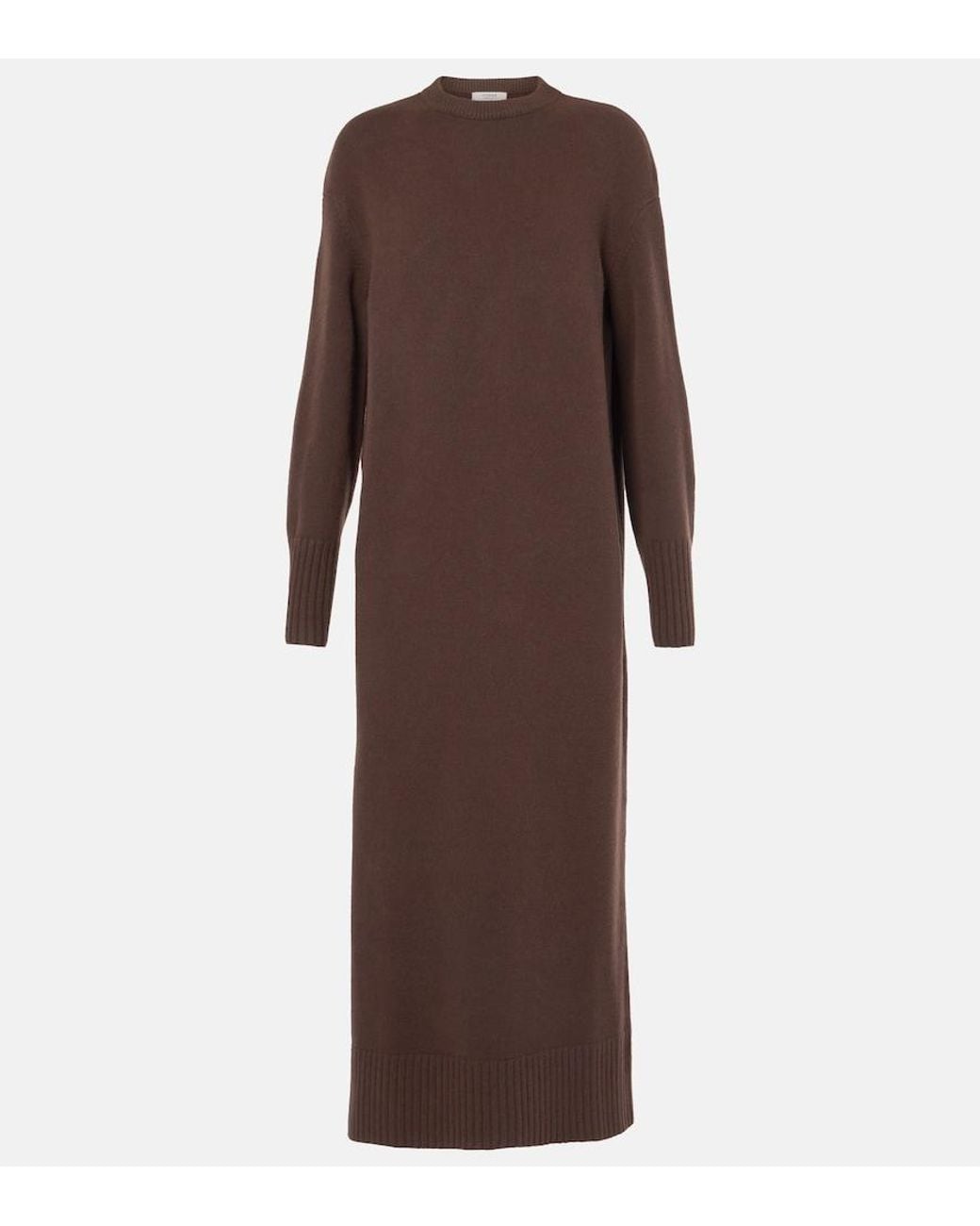 FFORME Brown Ainsley Wool And Cashmere Shift Dress