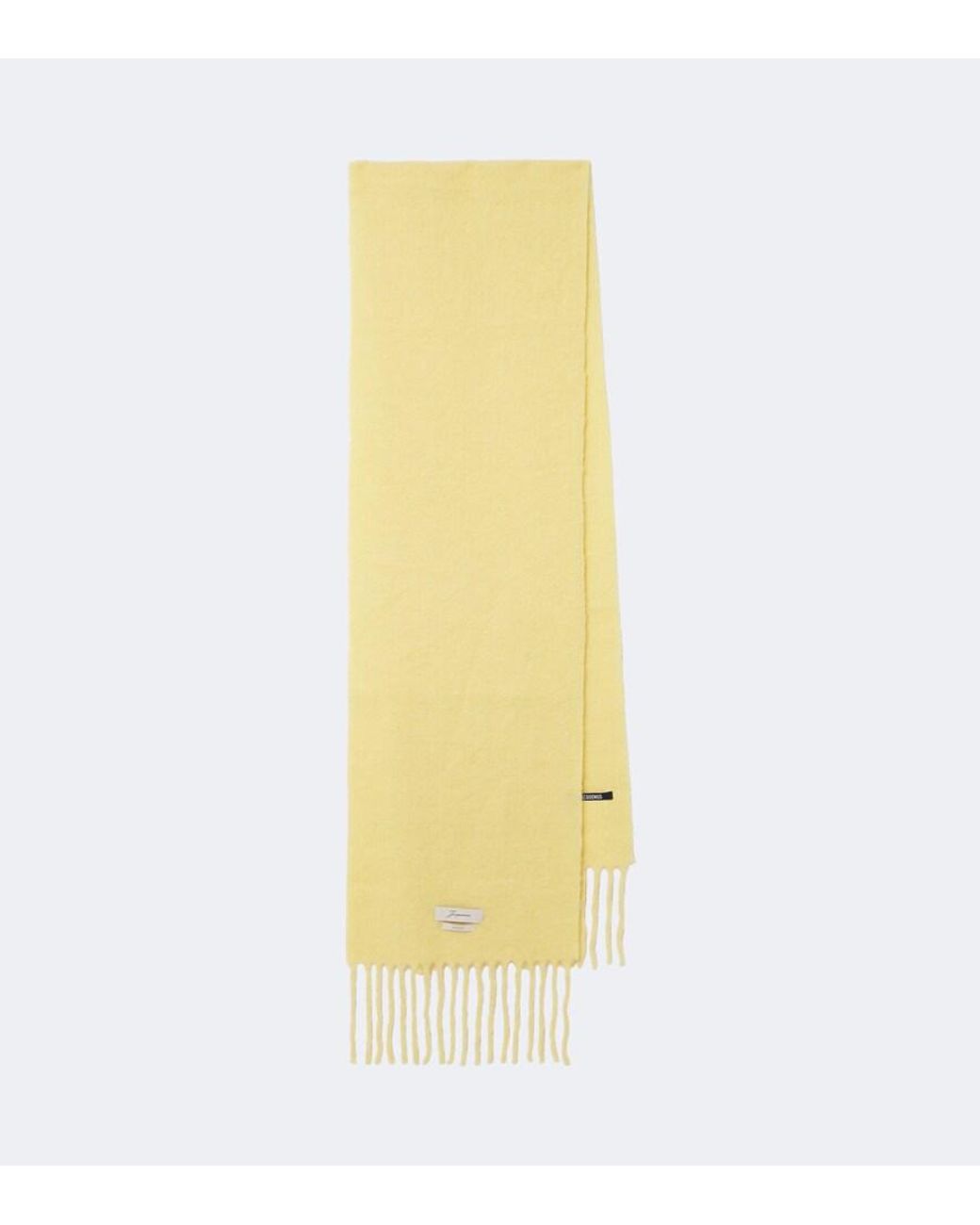 Jacquemus Yellow Carro Alpaca, Mohair, And Wool-Blend Scarf