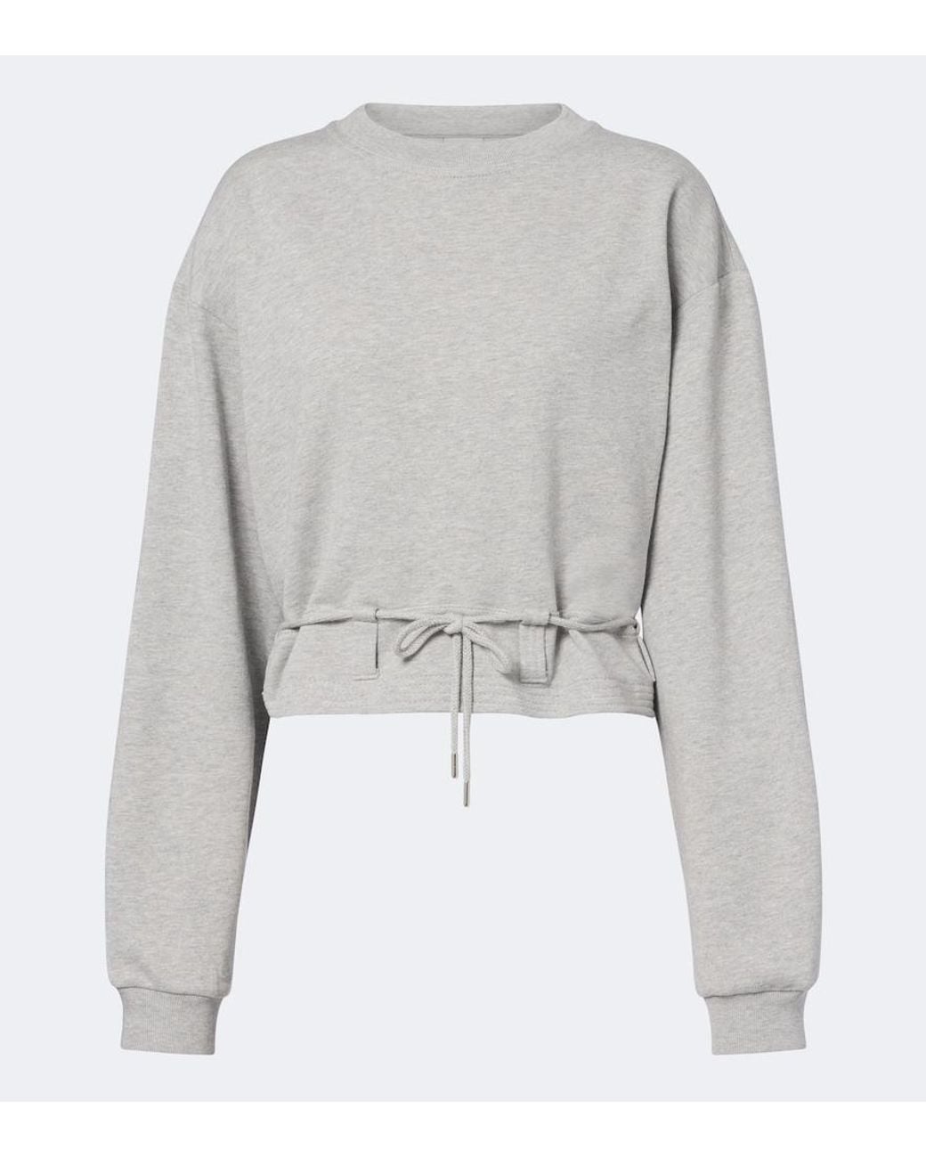 Dries Van Noten Gray Cotton Jersey Sweatshirt