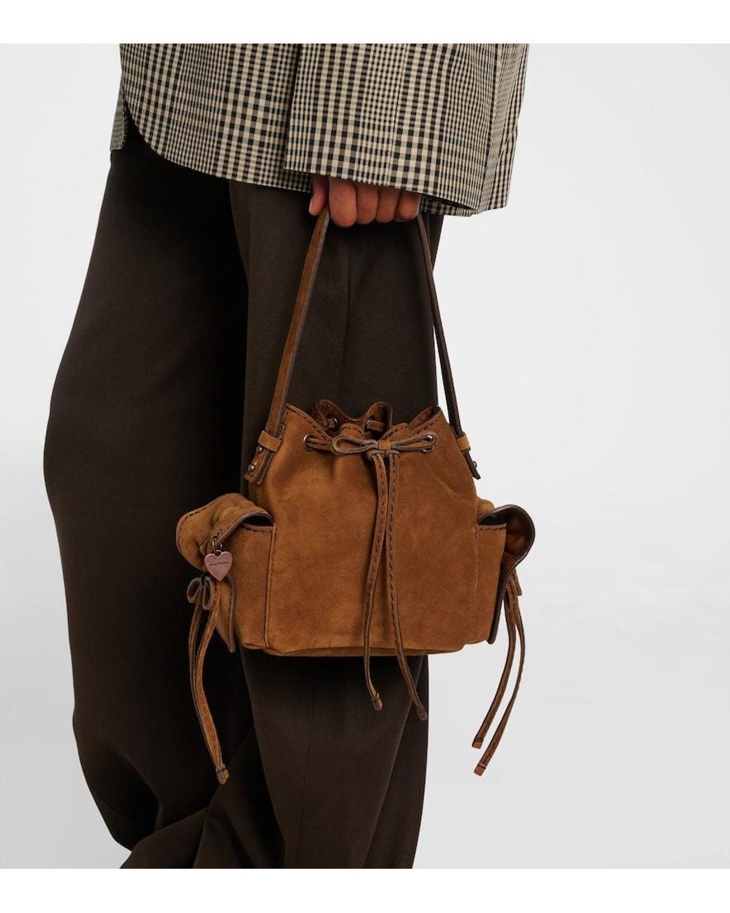 Secchiello Multipocket Mini di Acne in Brown