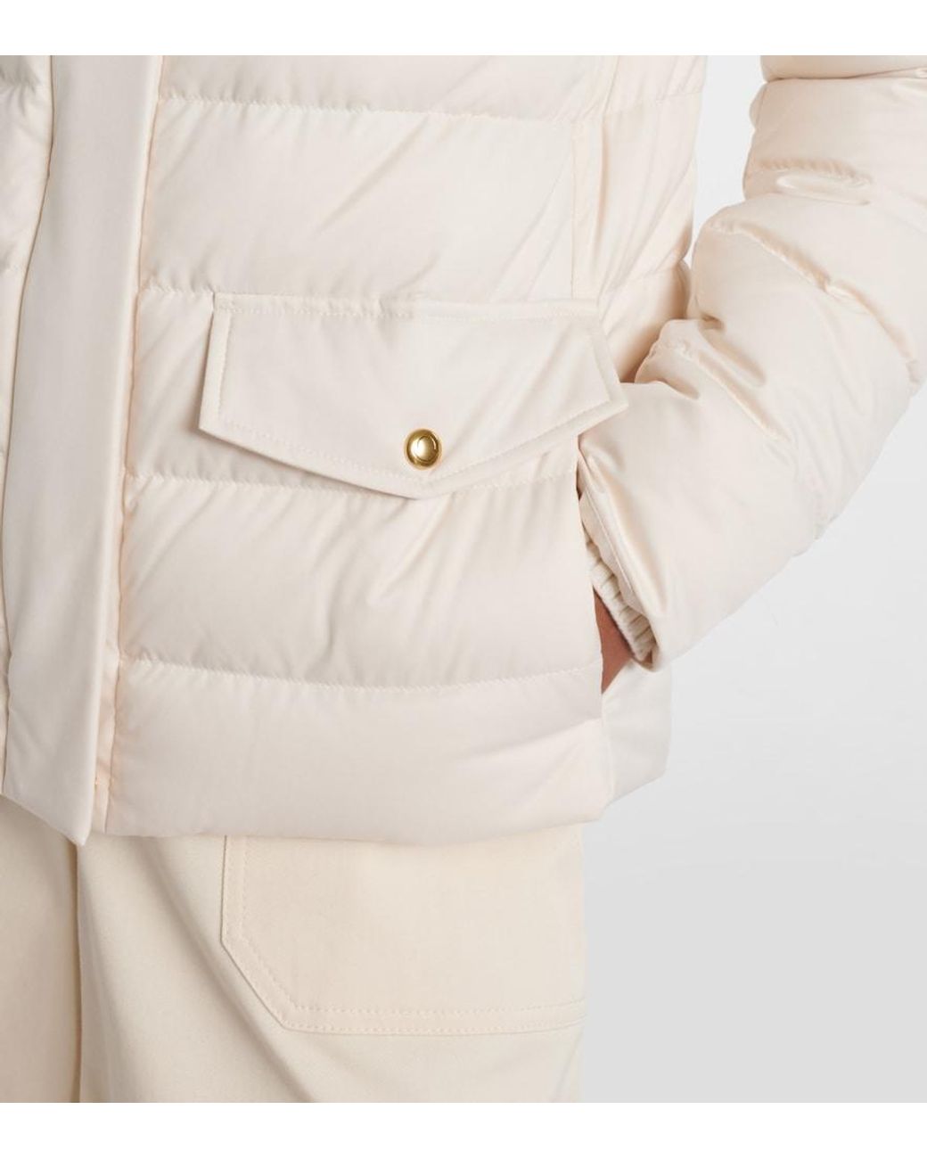 Moncler Natural Bessettes Down Jacket