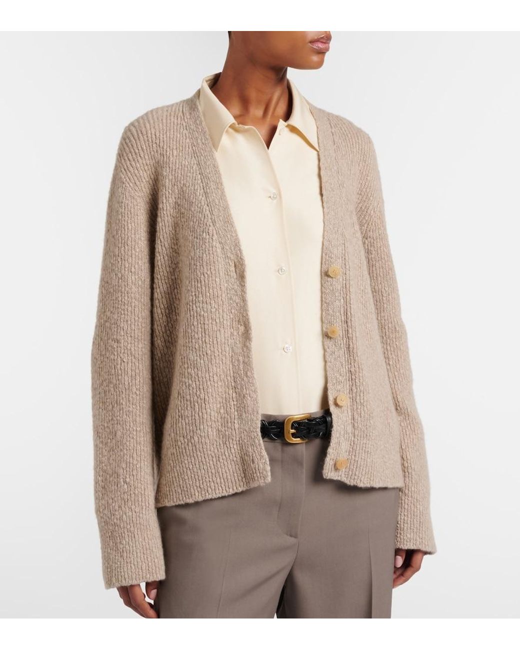 The Row Natural Naroch Cashmere Cardigan