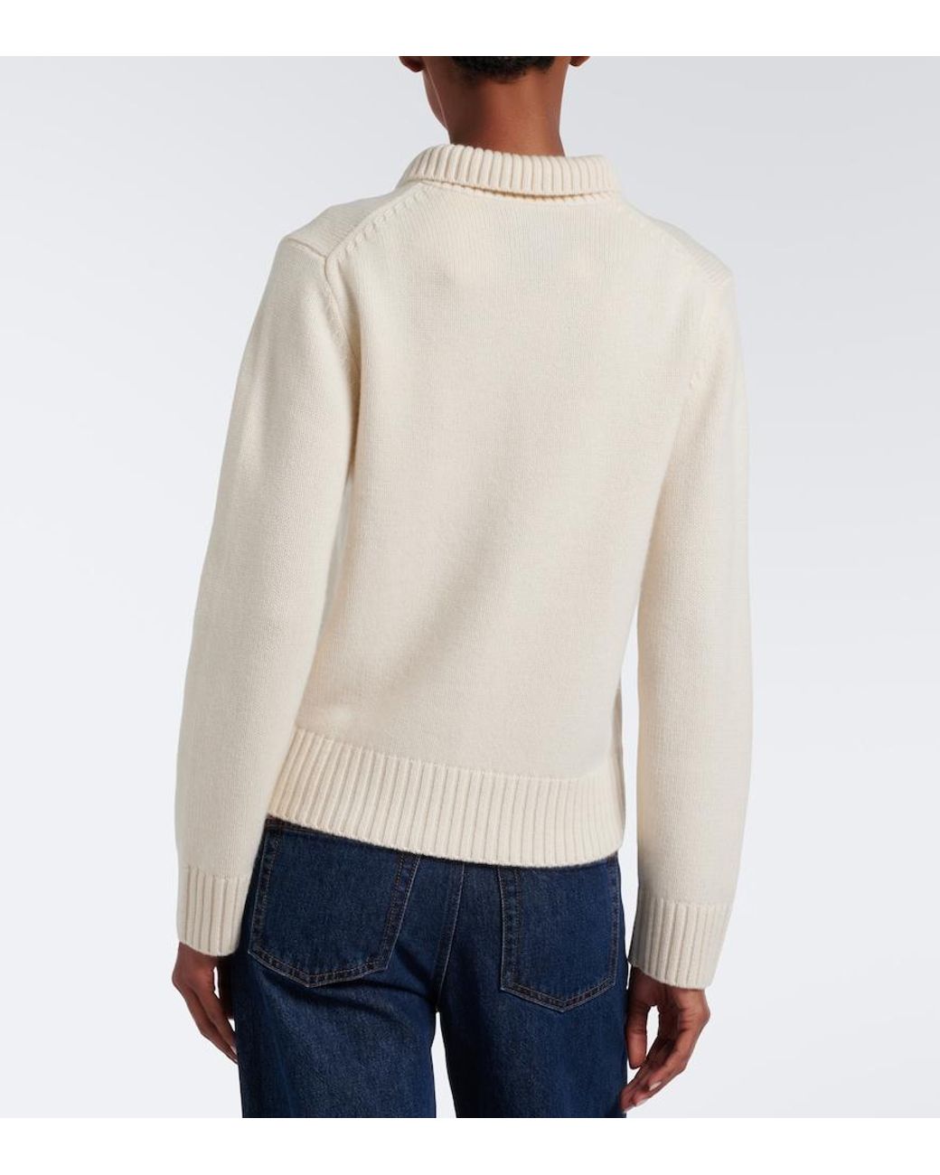 Extreme Cashmere White N°513 Jo Cashmere Sweater