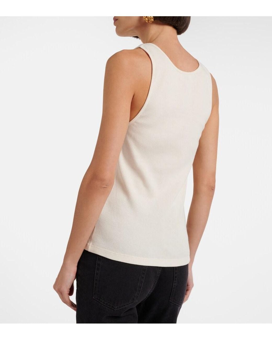 Saint Laurent Natural Tank Top