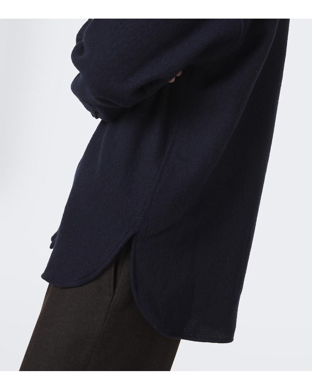 Dries Van Noten Blue Wool Overshirt for men