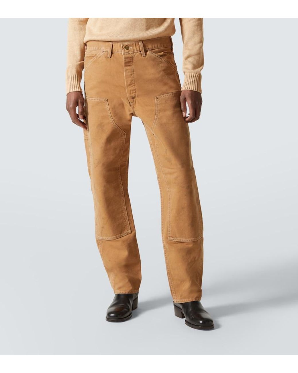 RRL Gerade Hose Hamilton Aus Baumwolle in Brown für Herren