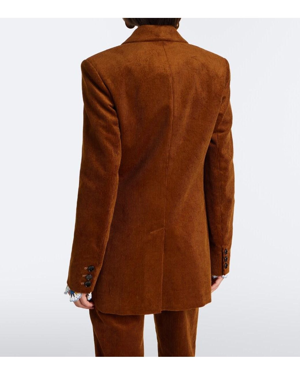 Isabel Marant Brown Rasma Cotton And Linen Corduroy Blazer