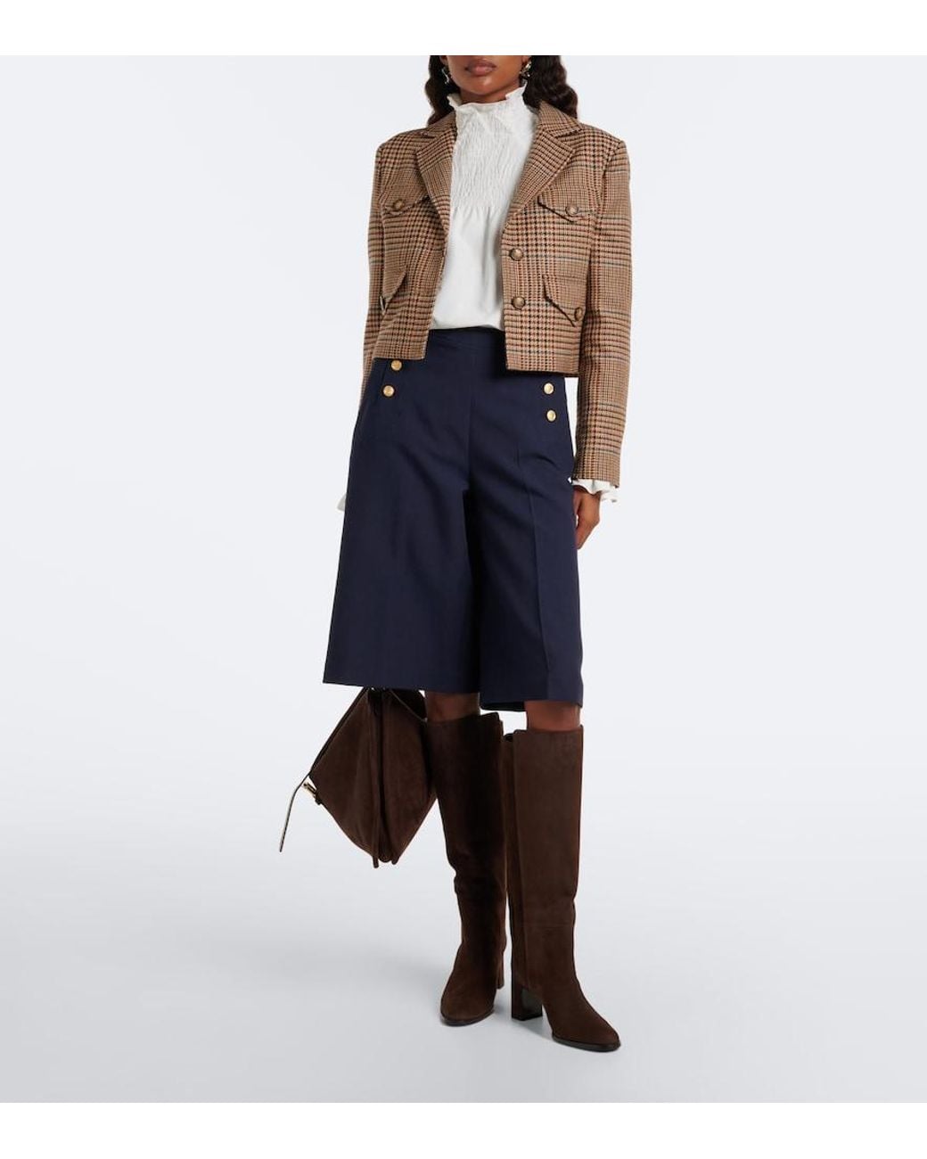 Jimmy Choo Brown Caly Suede Knee-High Boots